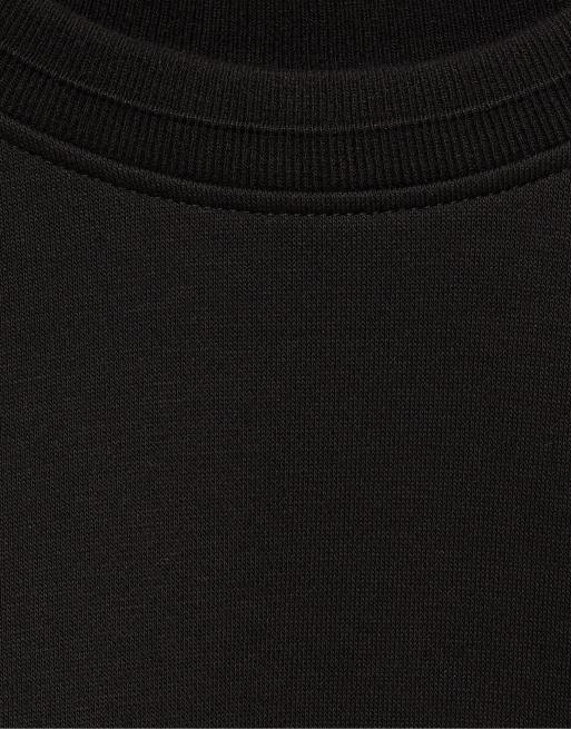 Pull&Bear sweat-shirt coupe relaxed noir, 6 de 7