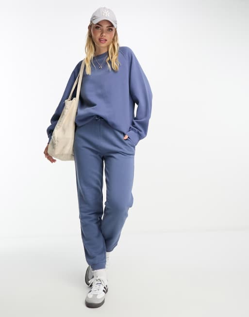 Pull&Bear sweatpants in petrol blue - part of a set