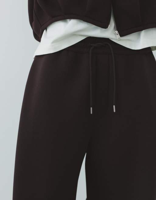 Pull&Bear Sweatpants in Relaxed Fit in Braun, 3 von 7