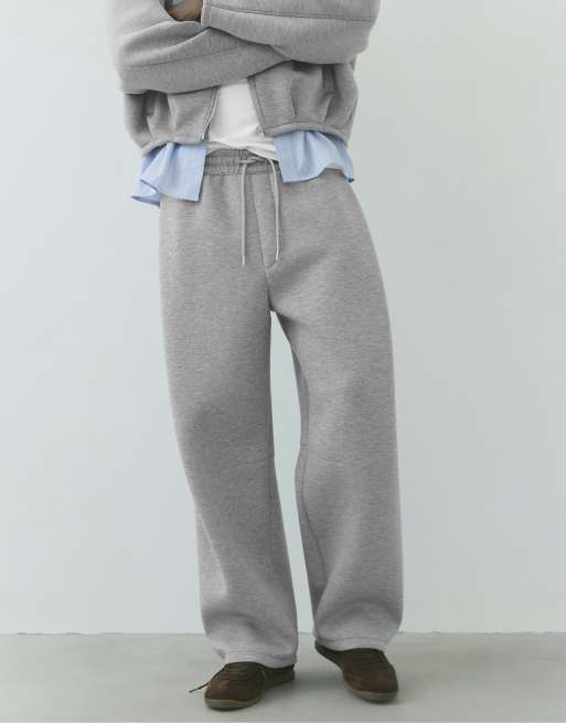 Pull&Bear Sweatpants in Relaxed Fit in Graumeliert, 4 von 7