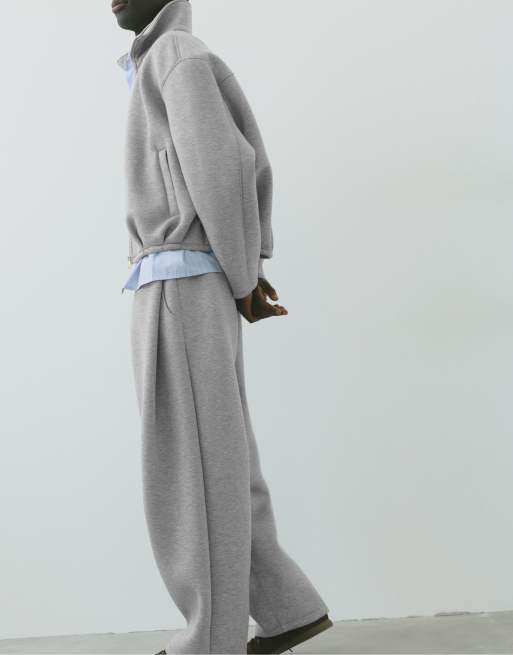 Pull&Bear Sweatpants in Relaxed Fit in Graumeliert, 5 von 7