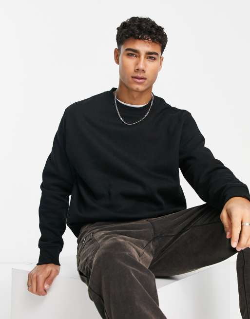 Pull&Bear sweatshirt in black | ASOS