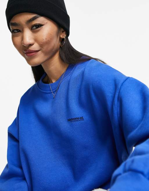 Pull and 2025 bear blue sweatshirt