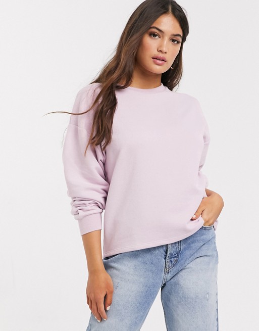 Pull&Bear sweatshirt in lilac