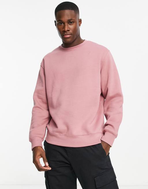 Pull Bear sweatshirt in salmon pink