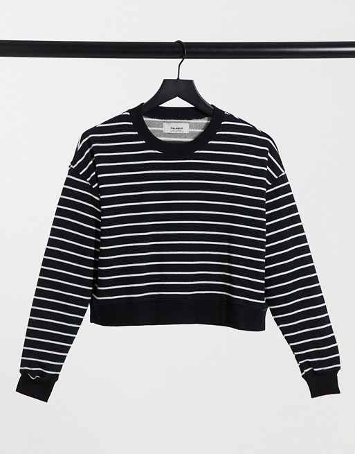 Pull&Bear sweatshirt in stripe