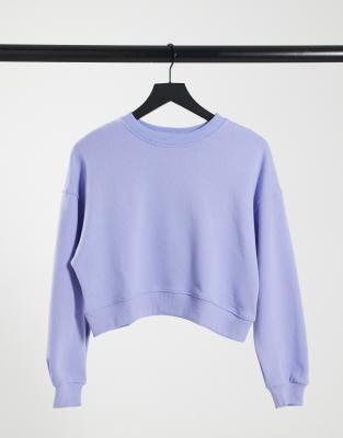 washed blue sweatshirt