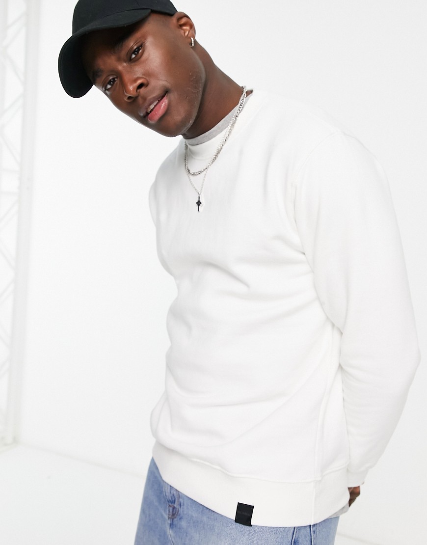 Pull & Bear sweatshirt in white