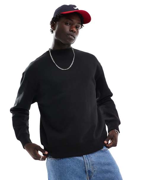 Pull&Bear - Sweatshirt in zwart - view 1