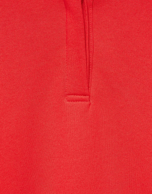 Pull&Bear sweatshirt met ronde hals en knoopsluiting in rood, 6 van 7