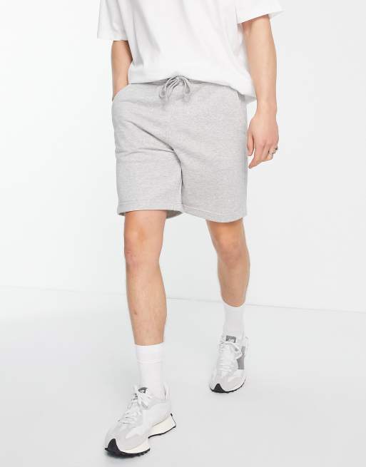 Pull&Bear - Sweatshorts met zakdetail in lichtgrijs