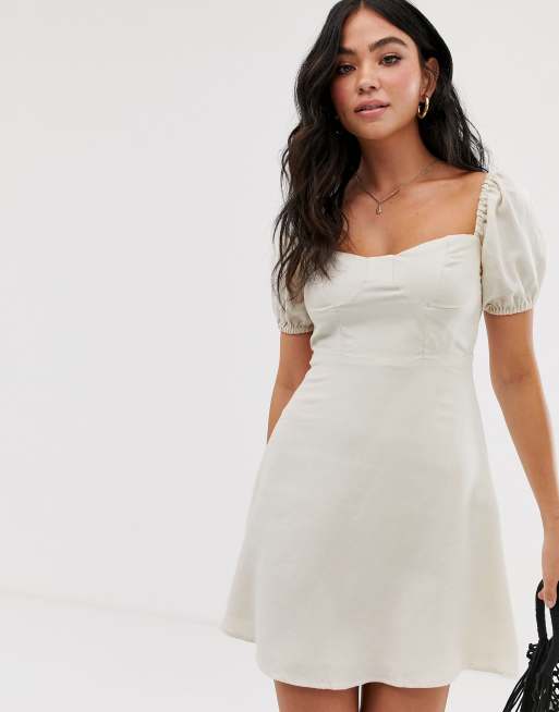 White dress 2025 pull and bear