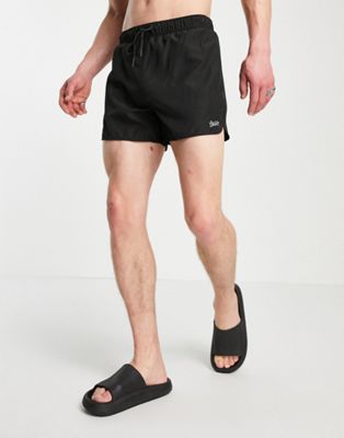 Pull&Bear swim shorts in black