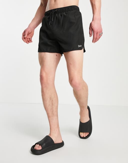 Pull&Bear swim shorts in black | ASOS