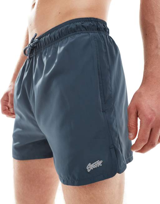 Pull&Bear swim shorts in deep blue