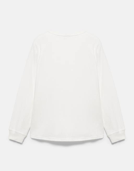 Pull&Bear t-shirt à col Henley écru, 7 de 7