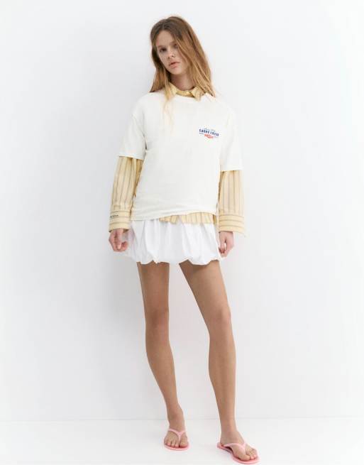 Pull&Bear - T-shirt à imprimé Candy Lover - Glace, 4 de 4
