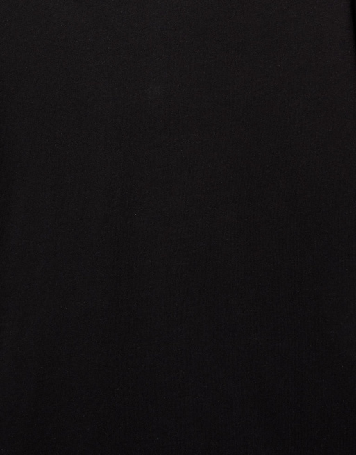 Pull&Bear - T-shirt à manches courtes basique en coton - Noir , 6 de 7