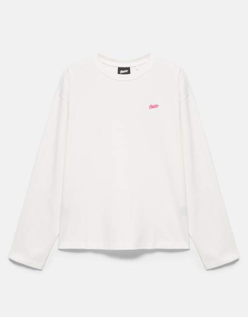 Pull&Bear t-shirt à manches longues Stwd écru, 6 de 7