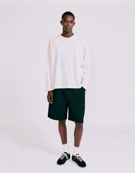 Pull&Bear t-shirt à manches raglan rose, 5 de 7