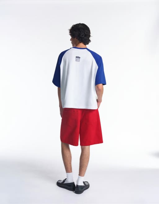 Pull&Bear T-shirt à manches raglan Stwd bleu foncé, 2 de 7