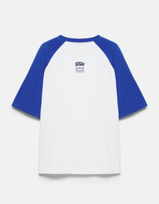 Pull&Bear T-shirt à manches raglan Stwd bleu foncé, 7 de 7