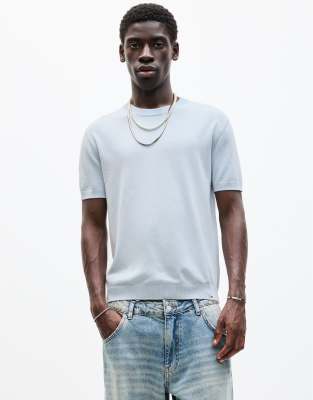 Pull&Bear - T-shirt a maniche corte in maglia - view 1