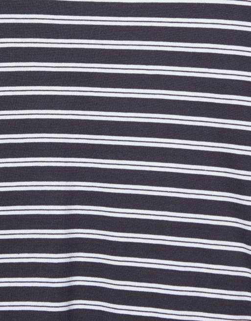 Pull&Bear - T-shirt a maniche lunghe squadrata a righe, 7 di 7