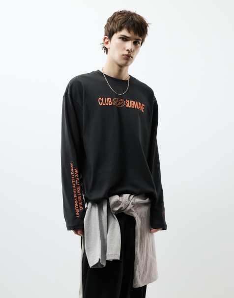 Pull&Bear - T-shirt à motif STWD - Noir - view 1