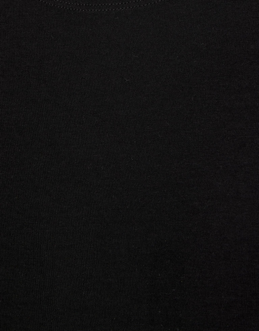Pull&Bear t-shirt ajusté à manches courtes en noir, 7 de 7