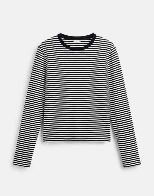 Pull&Bear t-shirt ajusté à manches longues à rayures, 5 de 7