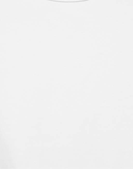 Pull&Bear t-shirt ajusté à manches longues en blanc, 7 de 7