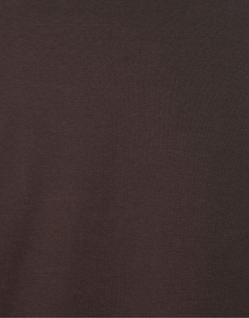 Pull&Bear - T-shirt ajusté à manches longues - Marron, 6 de 7