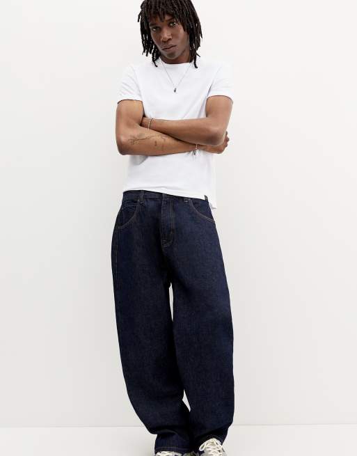 Pull&Bear - T-shirt attillata basic bianca