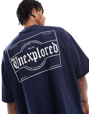 T-shirt avec inscription Unexplored  au dos - Pull & bear - Modalova