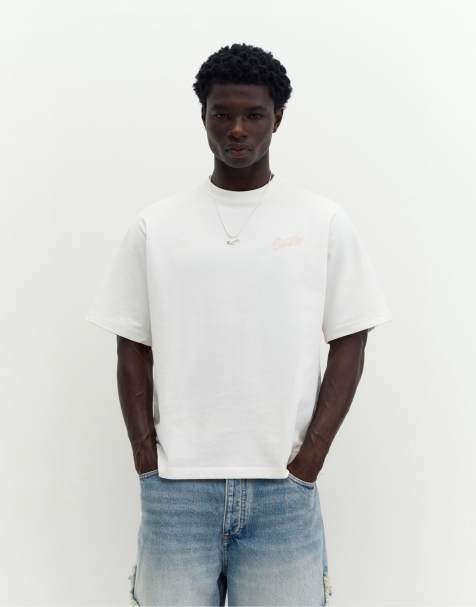 Pull&Bear - T-shirt avec logo STWD style graffiti - Blanc cassé - view 1