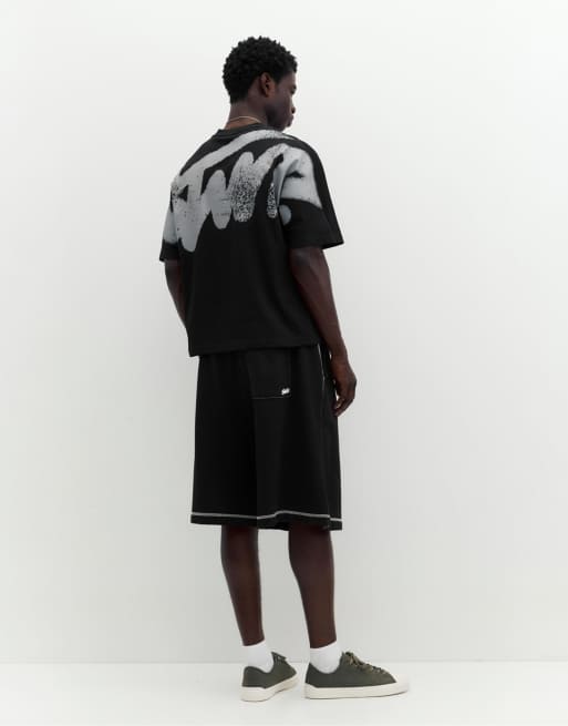 Pull&Bear - T-shirt avec logo STWD style graffiti - Noir, 2 de 4