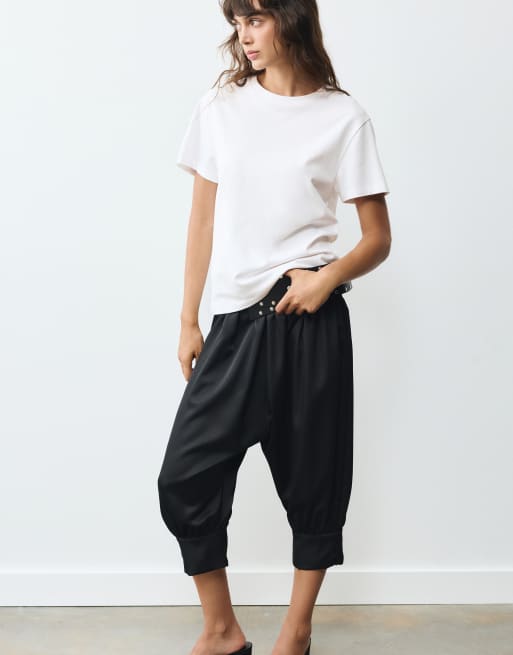 Pull&Bear - T-shirt basic a maniche corte bianca, 6 di 7