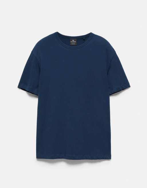 Pull&Bear - T-shirt basique ajusté - Bleu marine, 5 de 7