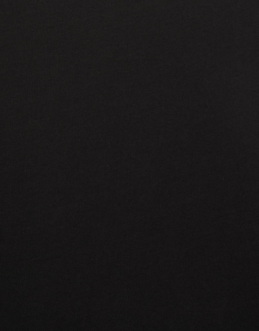 Pull&Bear - T-shirt basique coupe ajustée - Noir, 6 de 7