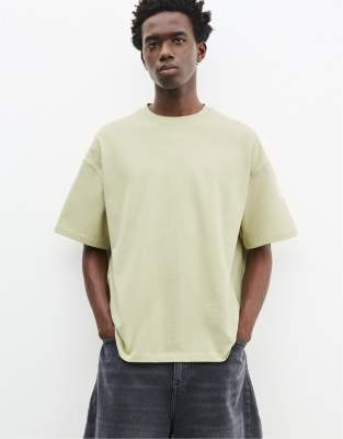 T-shirt coupe carre  manches courtes - Pull & bear - Modalova