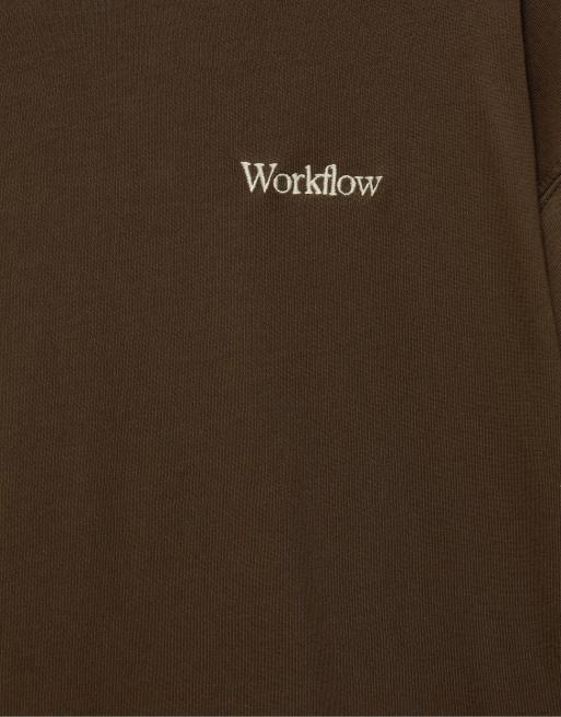 Pull&Bear t-shirt coupe relaxed à slogan graphique couleur chocolat, 7 de 7