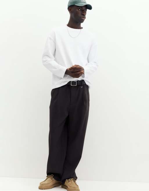 Pull&Bear t-shirt coupe relaxed épaisse blanc, 4 de 7