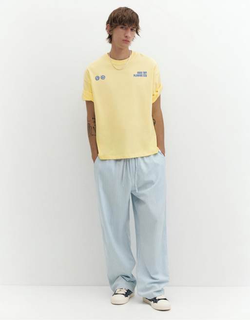 Pull&Bear T-shirt graphique Stwd road trip jaune, 4 de 7
