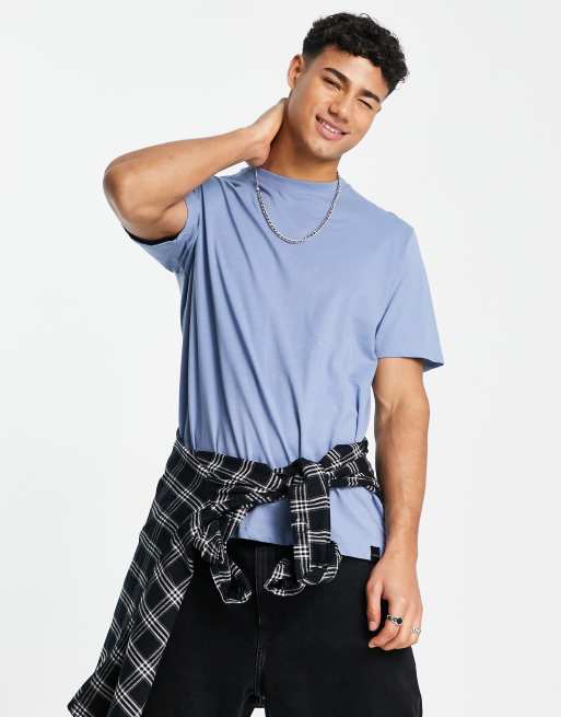 Pull&Bear t-shirt in blue | ASOS