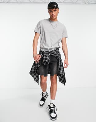 pull and bear grey t shirt