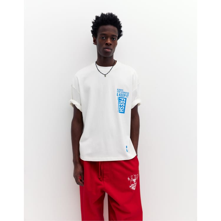 T-shirt manches courtes à motif - Pull&Bear France