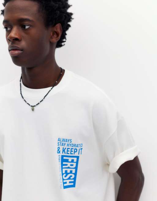T-Shirt premium - Manche Courte - Homme - Blanc - JE NE VEUX PAS UN TSHIRT AVEC UN DESSIN