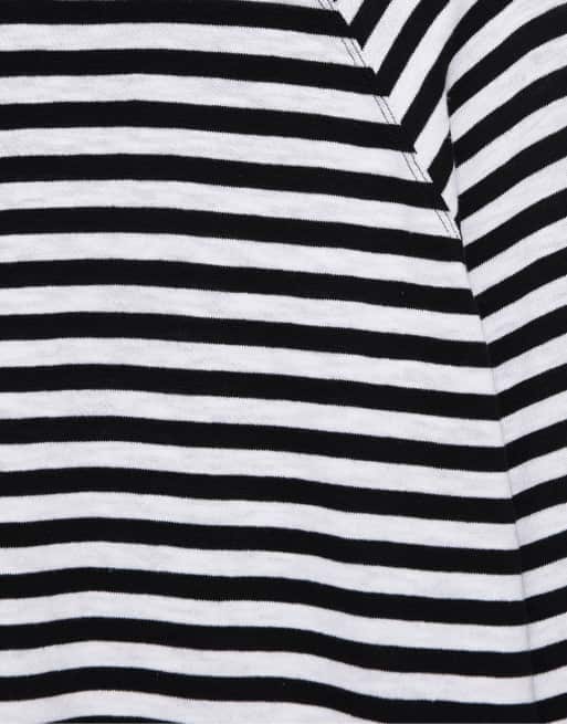 Pull&Bear T-shirt met lange raglanmouwen en strepen, 7 van 7