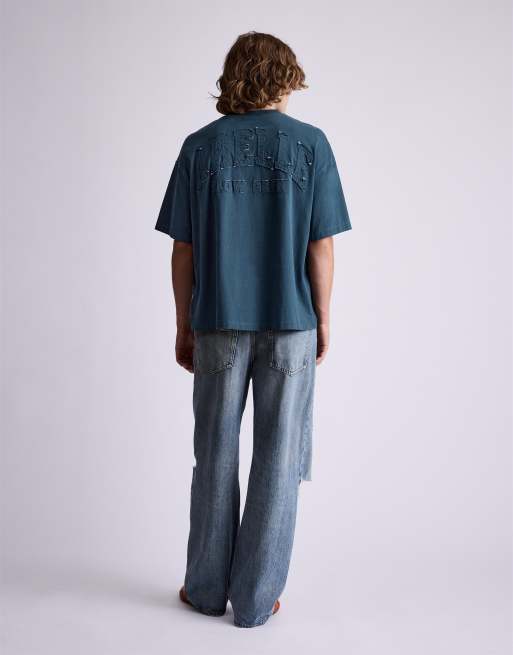 Pull&Bear t-shirt patch Stwd bleu, 3 de 6